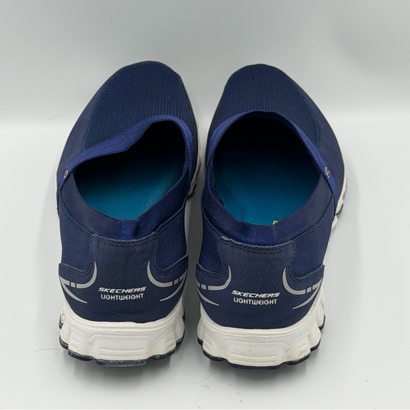 Skechers Sport EZ Flex Take It Easy slip-on Shoes Women’s 9.5 Navy Blue Memory - Picture 5 of 14